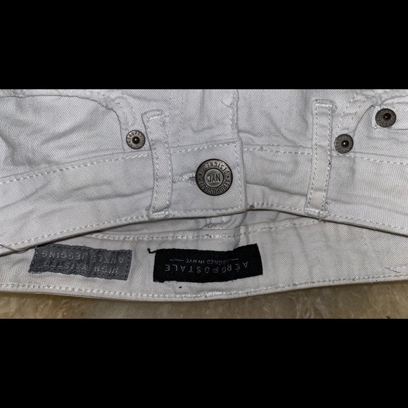 White Ripped Jeans - Picture 2 of 4